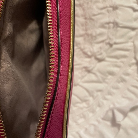 Michael Kors Collection Cross Body Bag Leather/brass PRISTINE - Picture 8 of 9